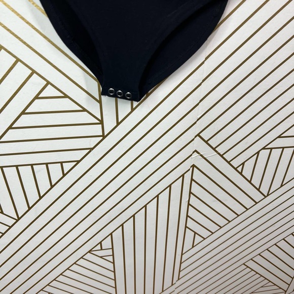 RTA Julie Draped Velvet Bodysuit in Navy - XS - Picture 6 of 11